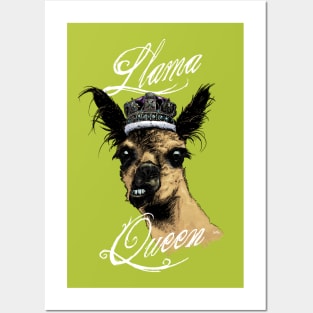 Llama Queen (Full Color) Posters and Art